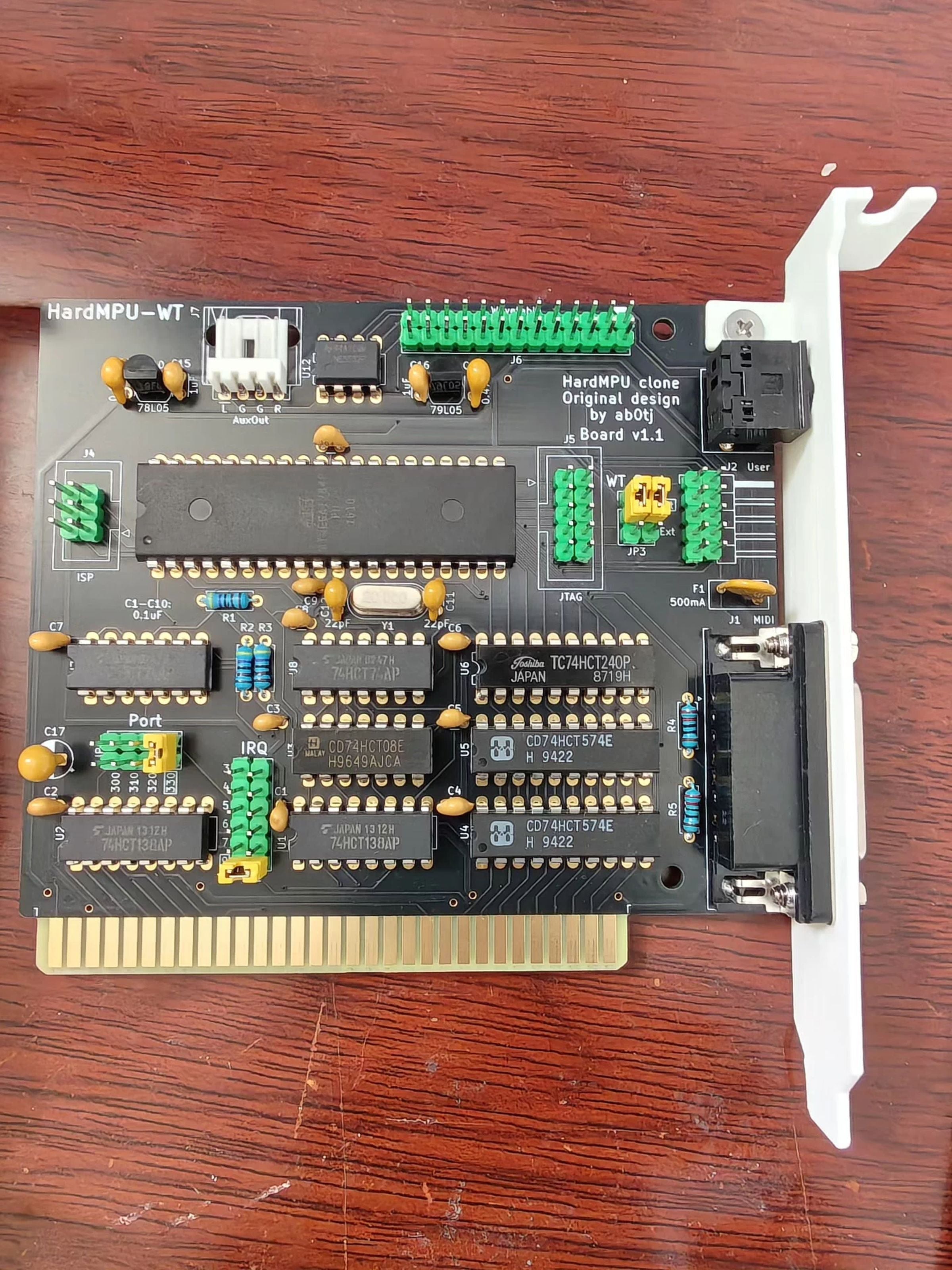 HardMPU-WT MPU-401 MIDI ISA Card