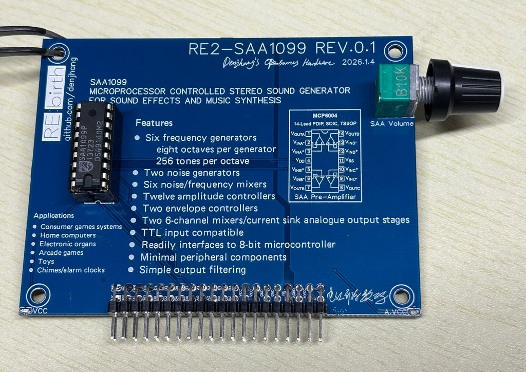 RE2-SAA1099 - Project RE:birth 2nd Sound Card