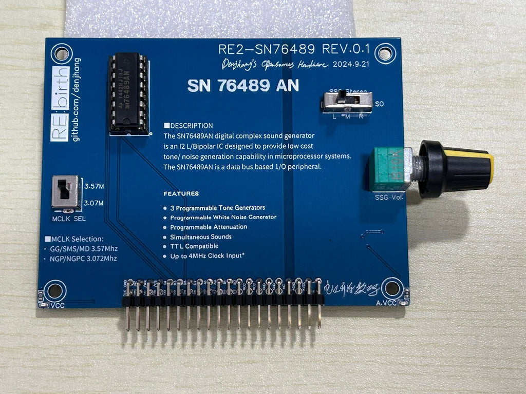 RE2-SN76489 - Project RE:birth 2nd Sound Card