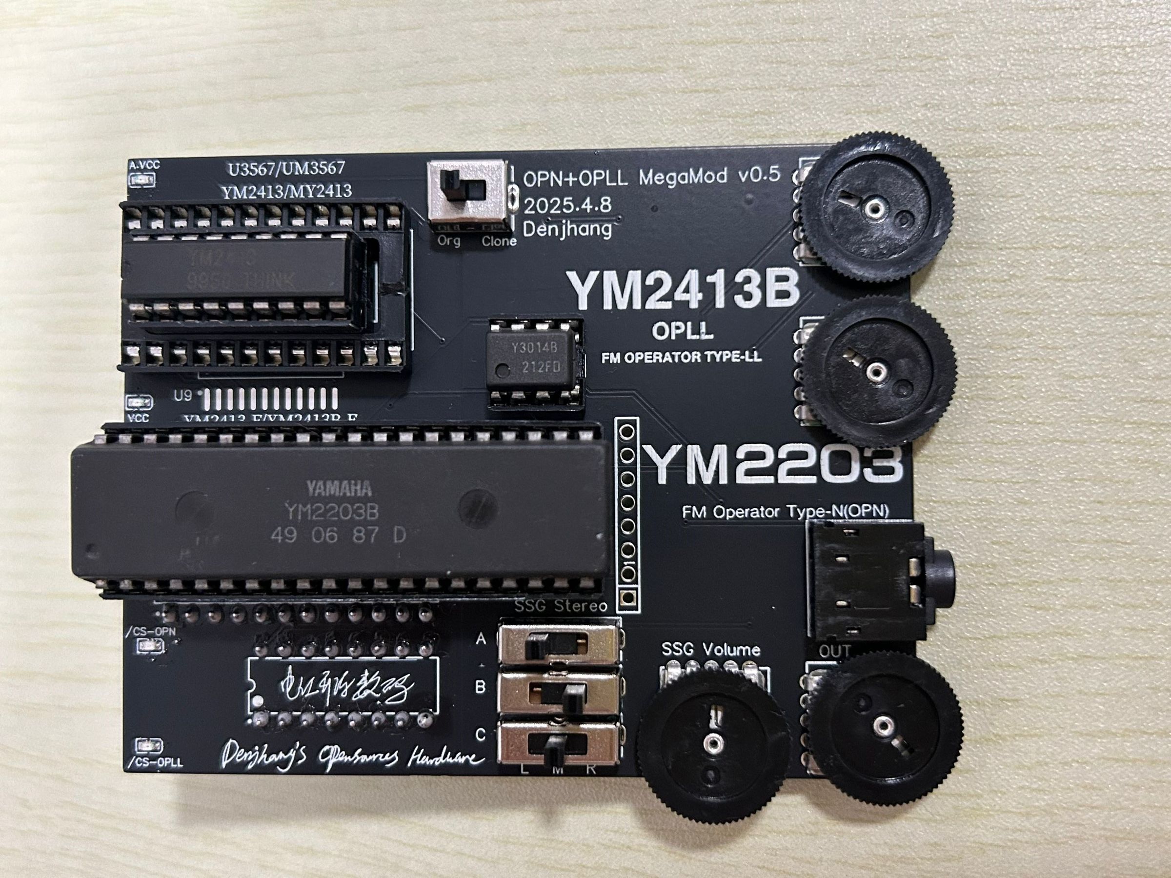 OPN+OPLL MegaMod - YM2203 & YM2413 Combo