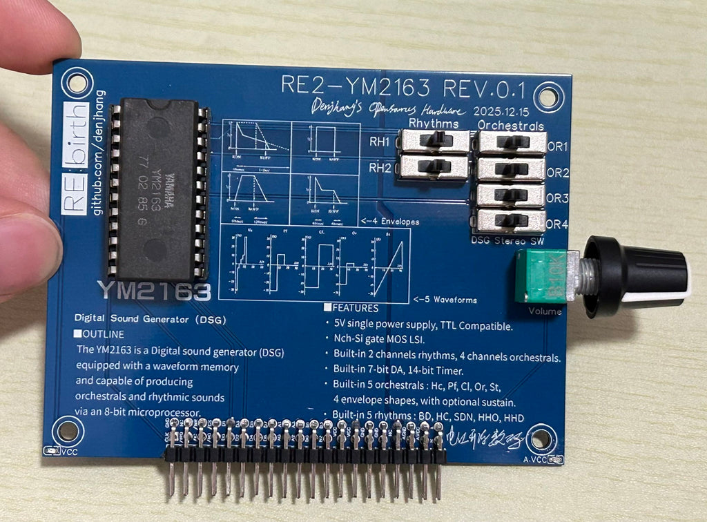 RE2-YM2163 - Project RE:birth 2nd Sound Card