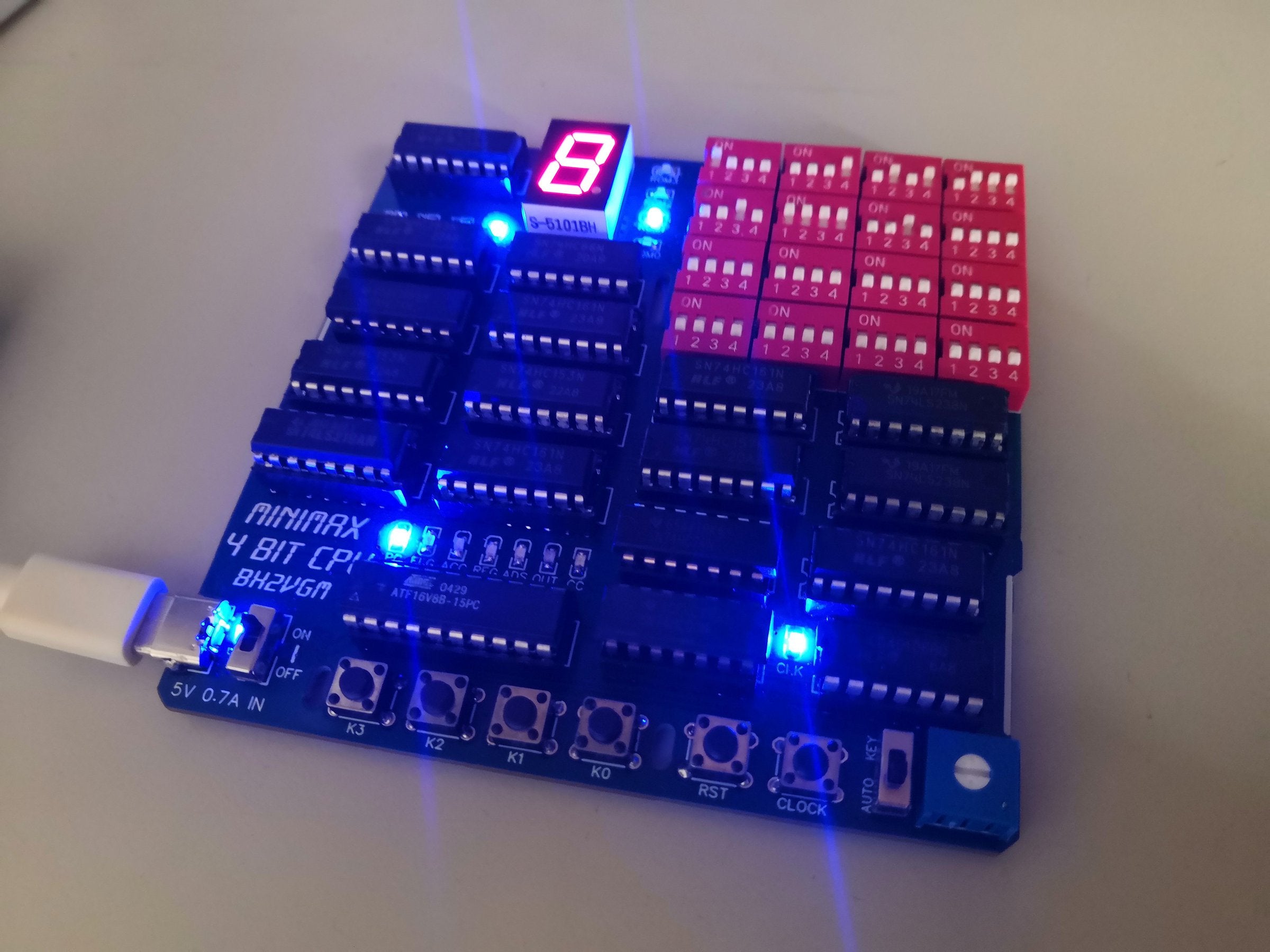 Minimax 4-bit CPU - TD4 Architecture CPU/SBC