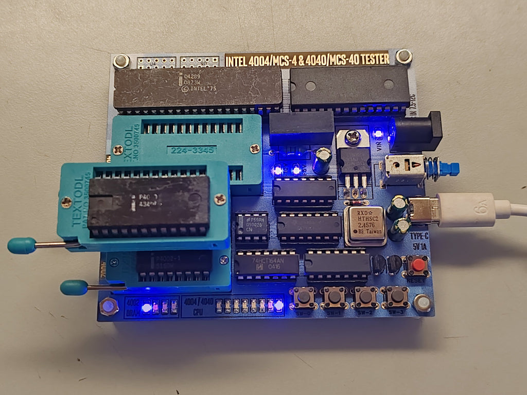 Intel 4004 CPU Tester & MCS-4 System Tester