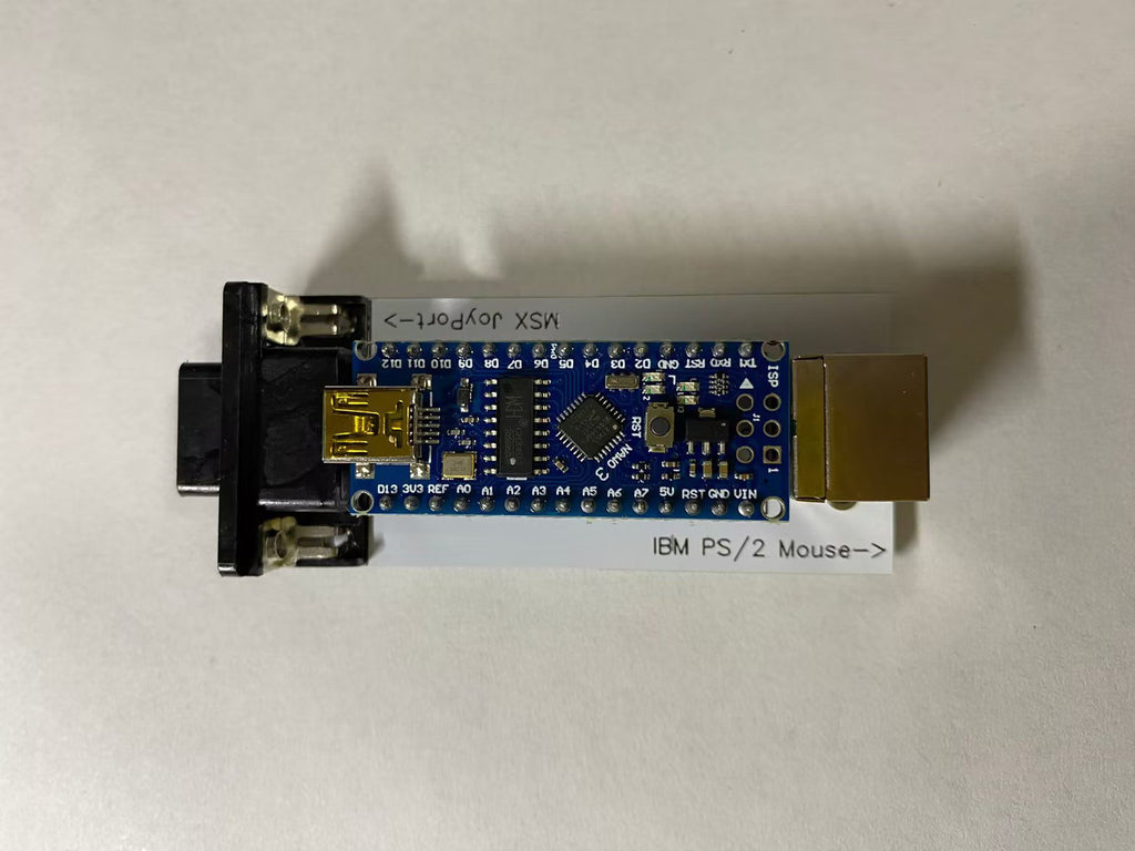 MSX PS/2 Mouse Converter - Arduino Nano Based