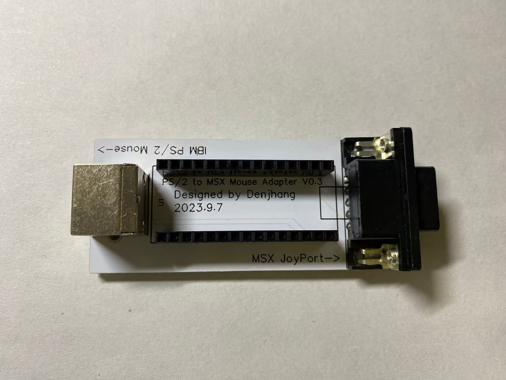MSX PS/2 Mouse Converter - Arduino Nano Based