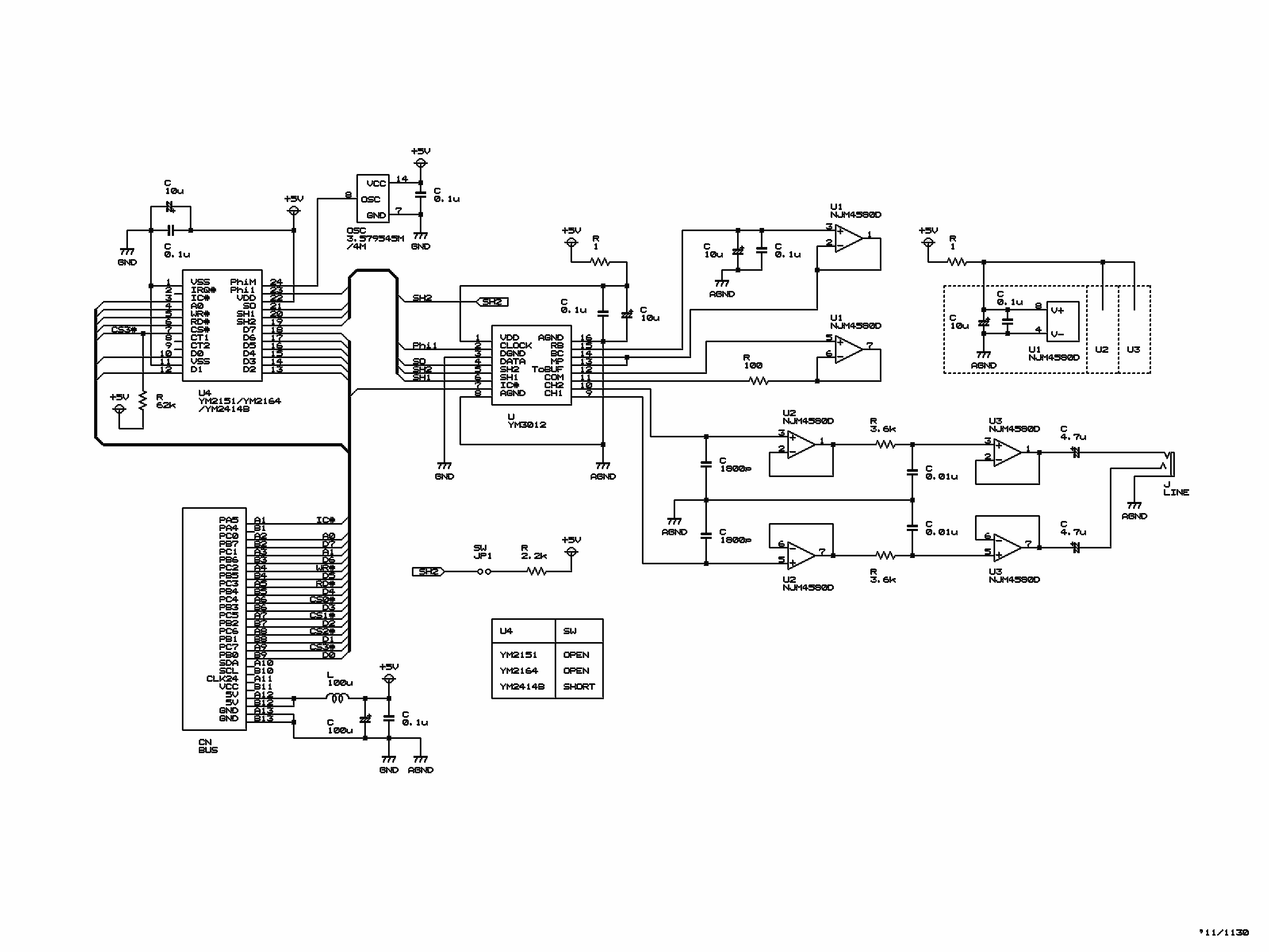 RE2-YM2151 - Project RE:birth 2nd Sound Card