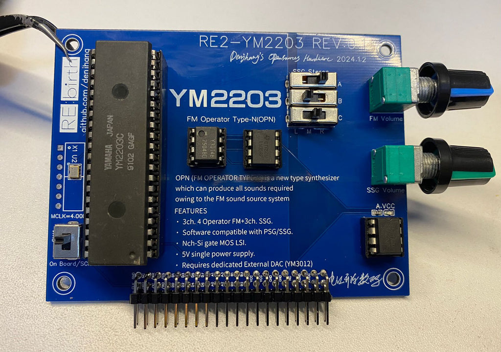 RE2-YM2203 - Project RE:birth 2nd Sound Card
