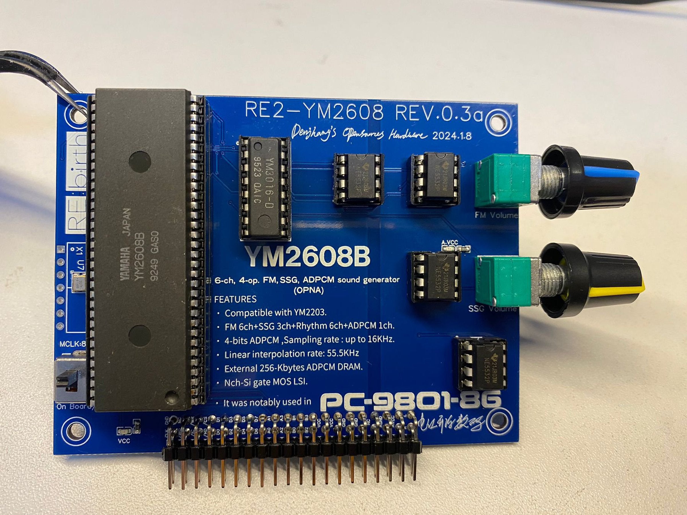 RE2-YM2608 - Project RE:birth 2nd Sound Card