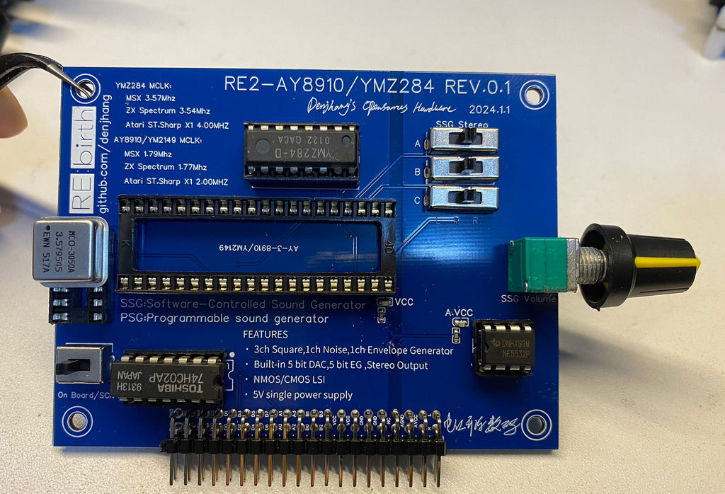 RE2-YM2149+YMZ284 - Project RE:birth 2nd Sound Card