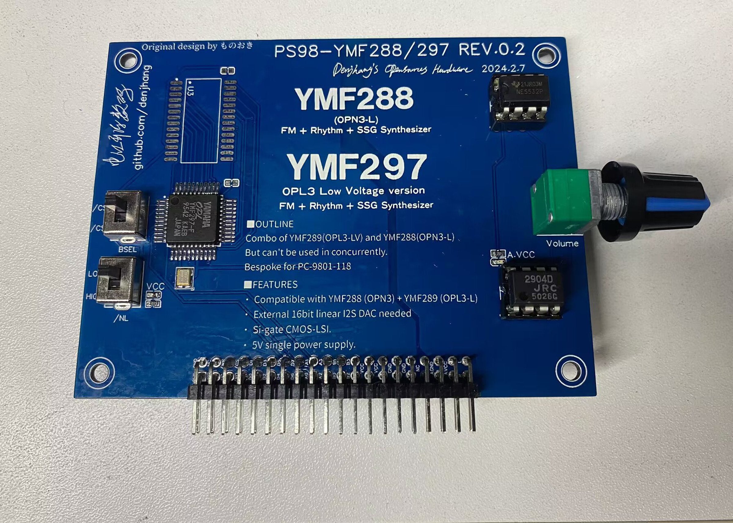 RE2-YMF297 - Project RE:birth 2nd Sound Card