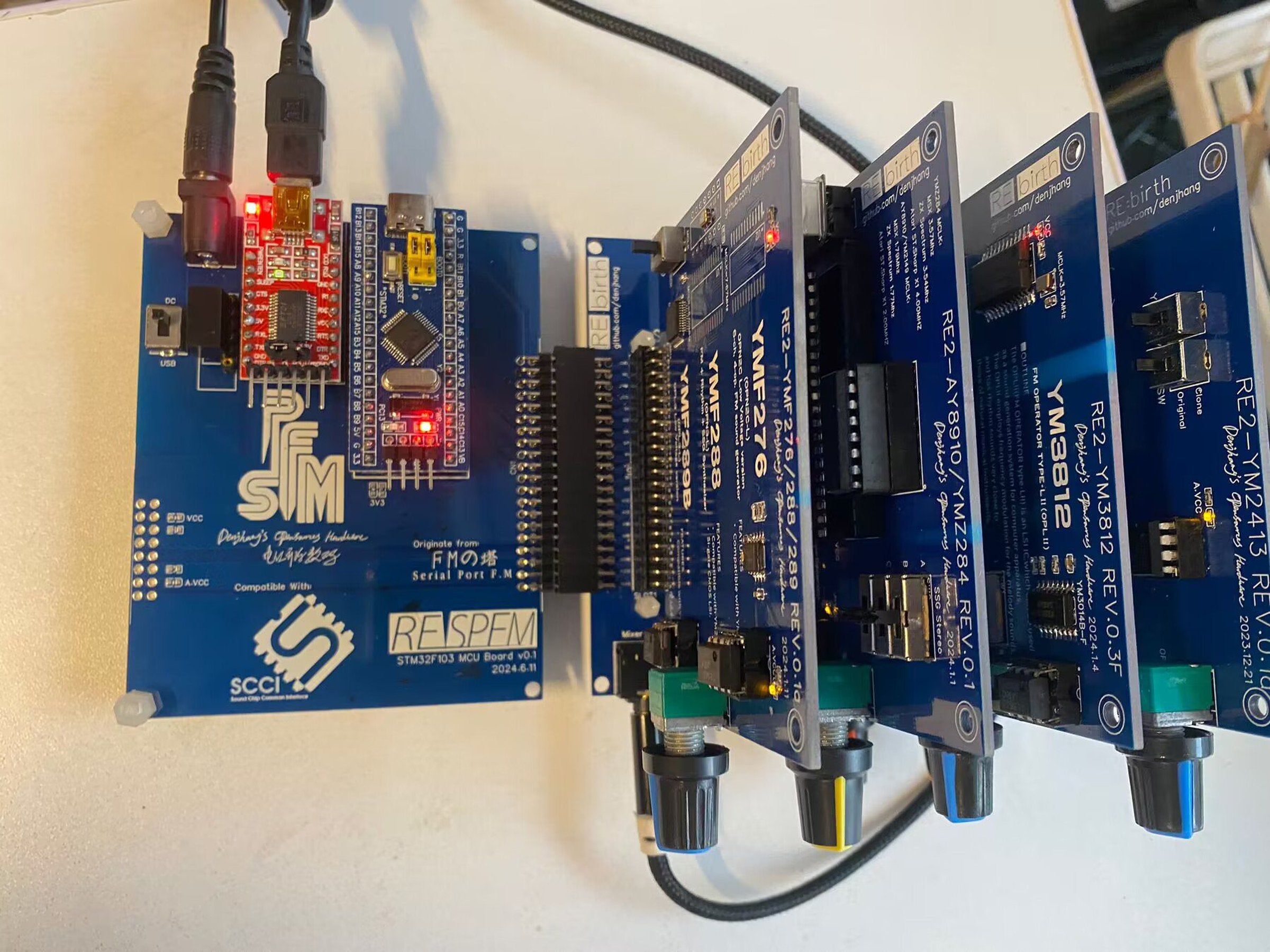 STM32-RESPFM - 4 Slots Modular Chiptune Host
