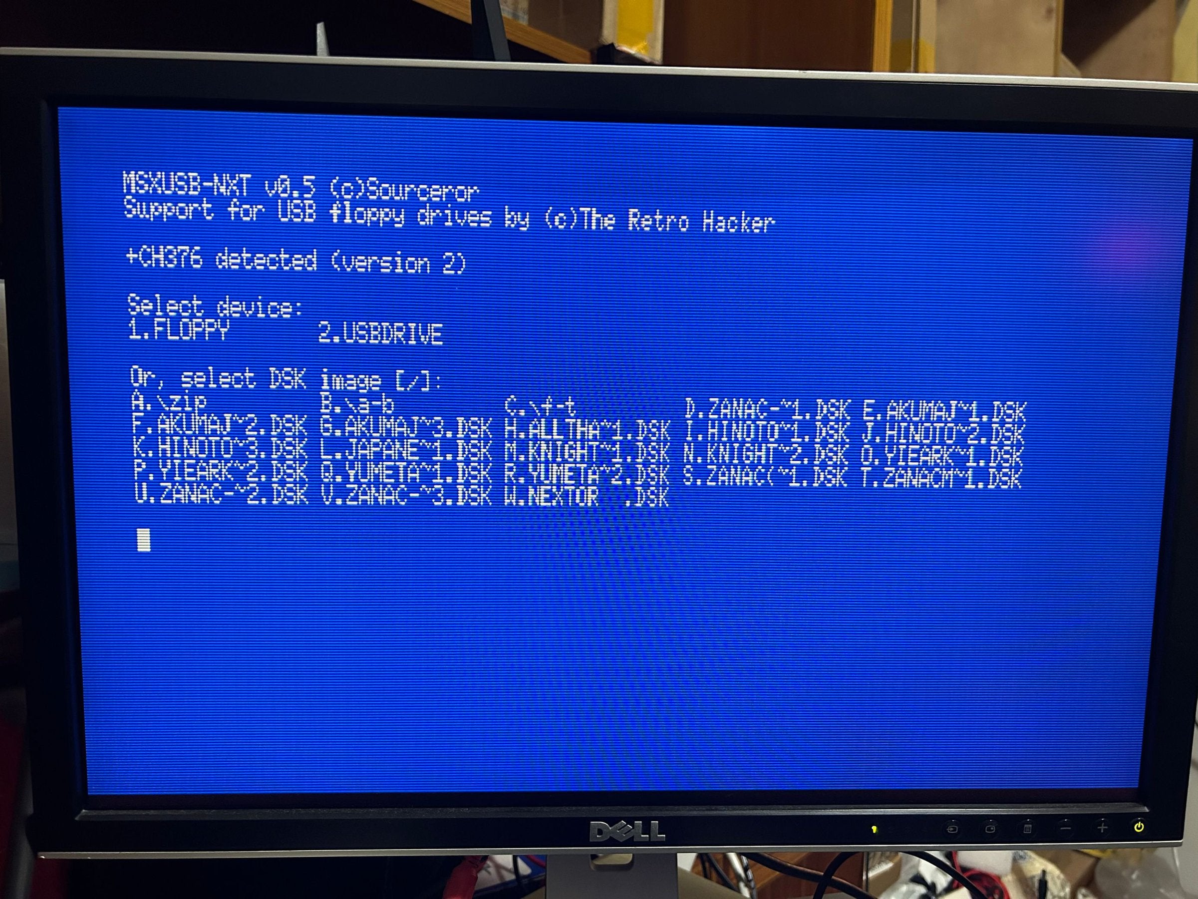 MSX-USB Cartridge - Another Rookie Drive