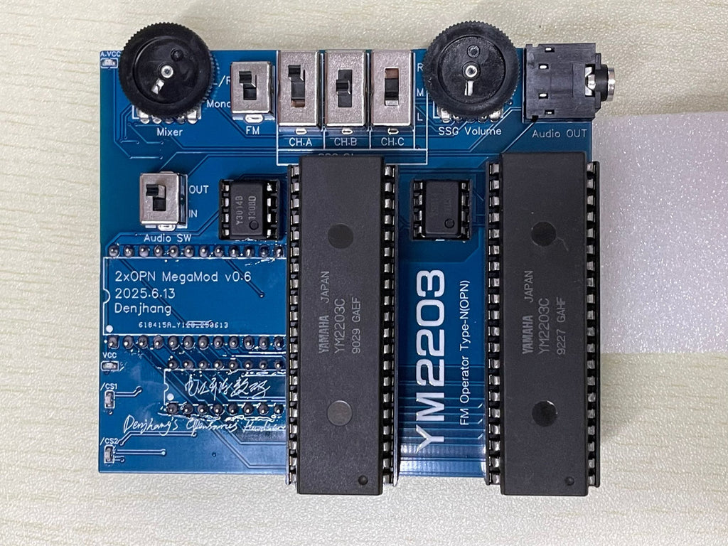 2xOPN MegaMod - Dual YM2203 Hardware VGM Player