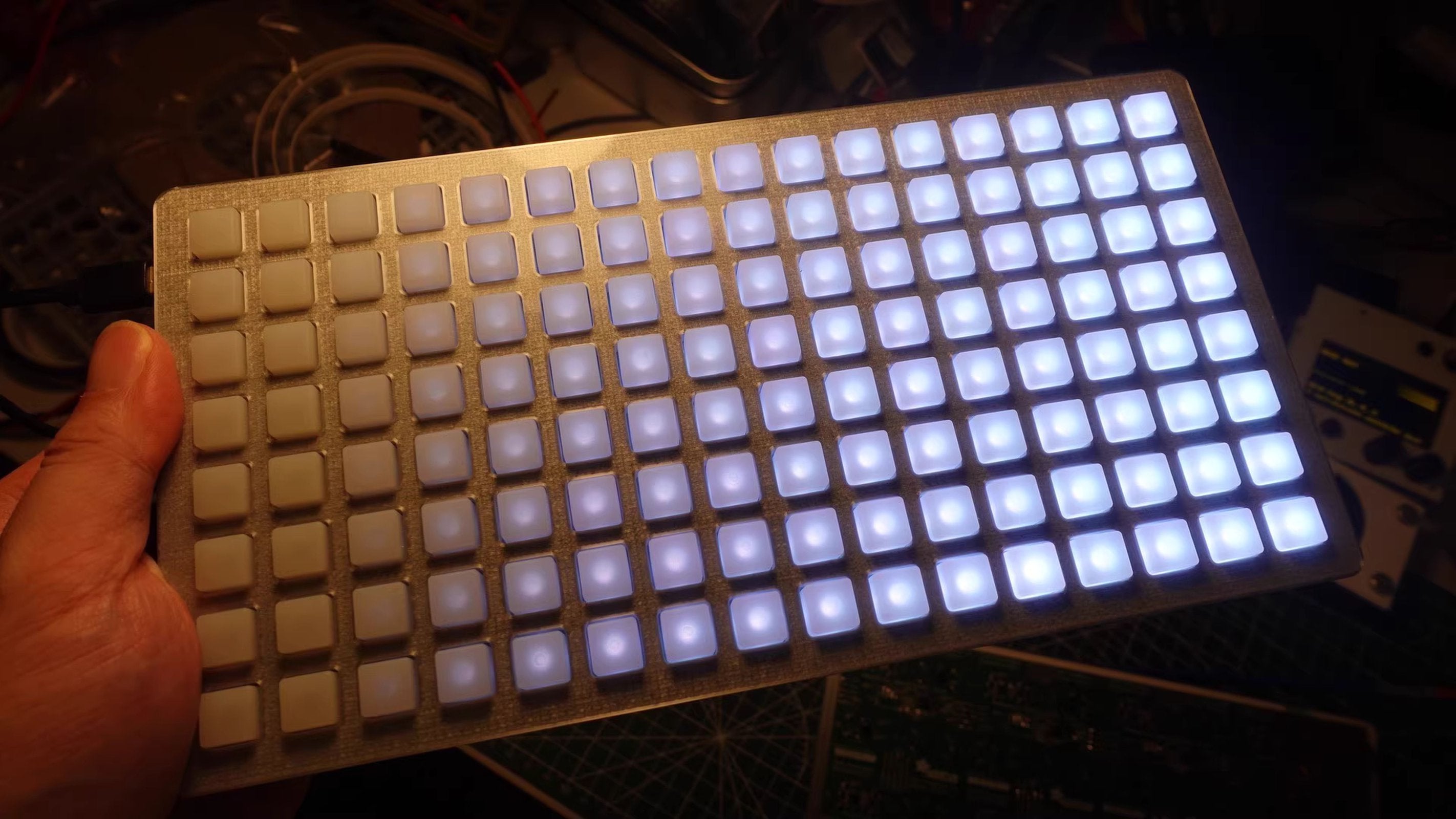 Monome Grid 128 (16×8) Controller - DIY Clone